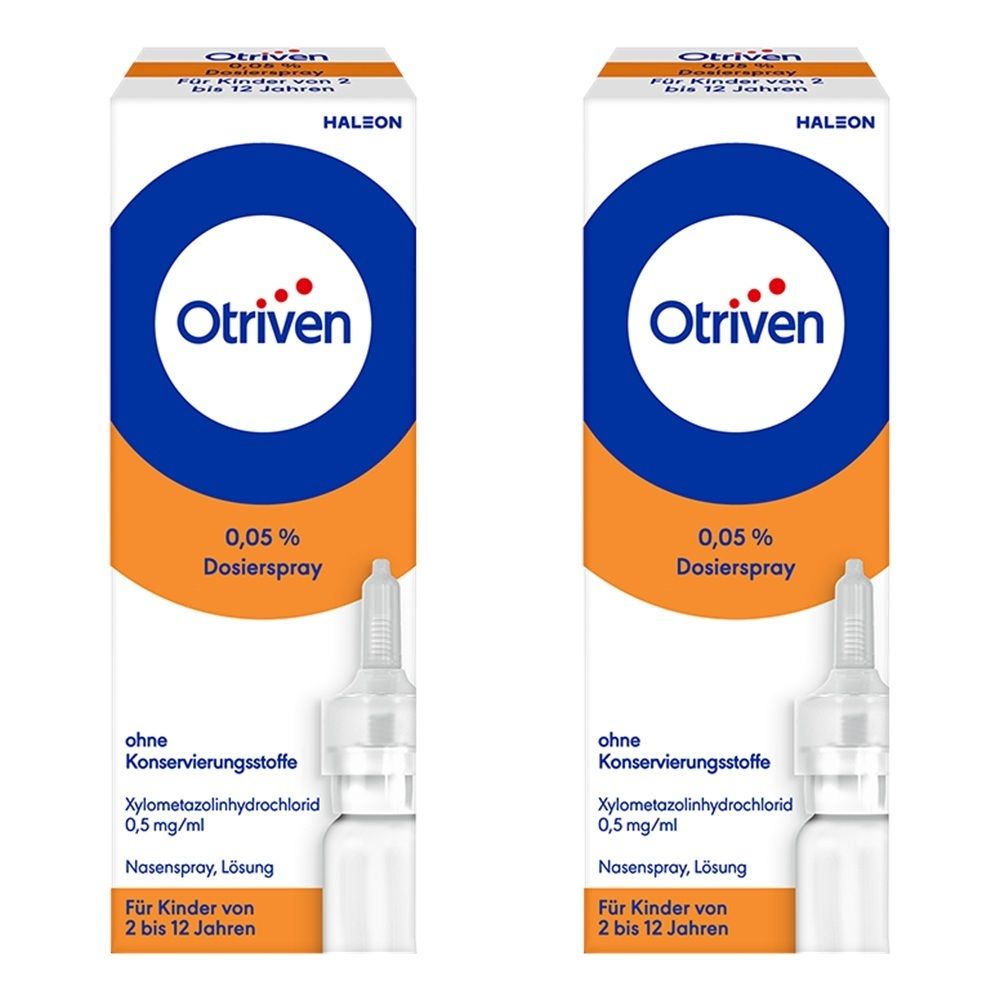 Otriven 0,05% Dosierspray ohne Konserv.Stoffe x2 2x10 ml