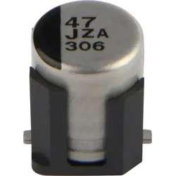 EEHZA 47U 63B - ELKO-Polymere Hybrid SMD, 47 μF, 63 V, 8x10,5 mm