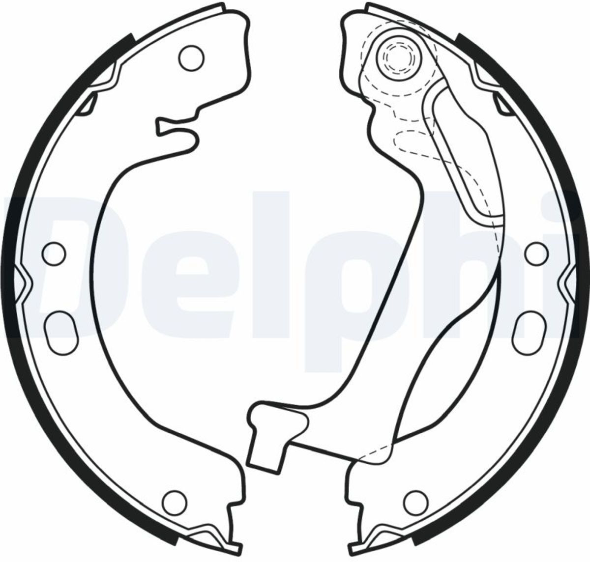 Bremsbackensatz, Feststellbremse DELPHI LS2003