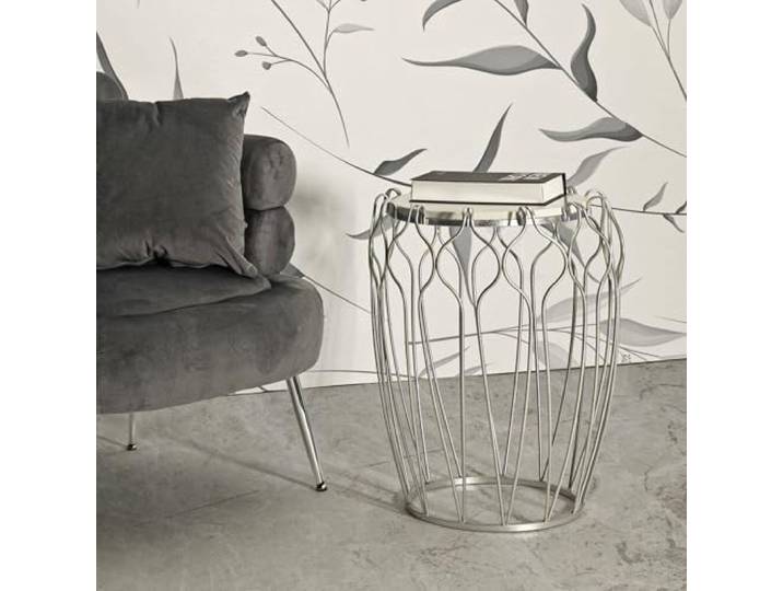 Dmora Couchtisch Morava 47,5x47,5x61,5h cm Silber