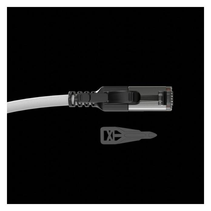 Lindy Cat., S/FTP, Security Network Cable, Grey (S/FTP, CAT6a, 1.50 m) (47603)