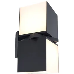 Eco-Light LED-Außenwandleuchte CUBA Alu, Eisen, Stahl & Metall Grau Anthrazit
