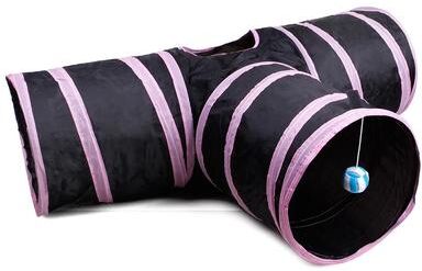 Uplifted Finds "Multi Chamber ""Labyrinth"" Foldable Play Tunnel pink"