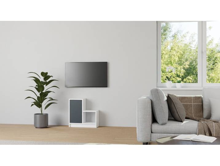 Kleines Stufenregal nach Maß MDF Lackiert Signal­weiß RAL&nbsp;9003