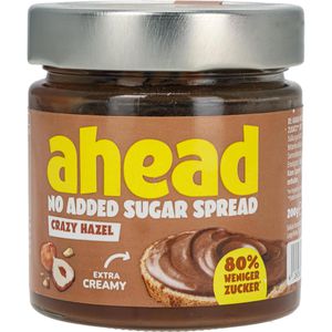 ahead Schokocreme No Added Sugar Spread, Crazy Hazelnut, ohne Zuckerzusatz, ohne Palmöl, 200 g