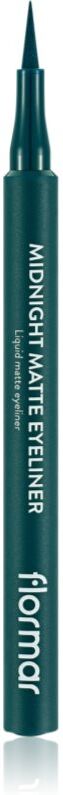 flormar Midnight Matte Eyeliner Eyeliner with Wide Felt Tip with matt effect shade 04 Green 1 ml