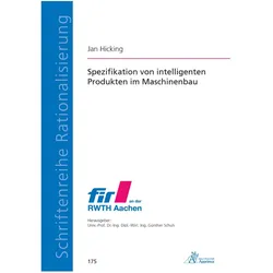 Spezifikation von intelligenten Produkten im Maschinenbau, Fachbücher von Jan Hicking