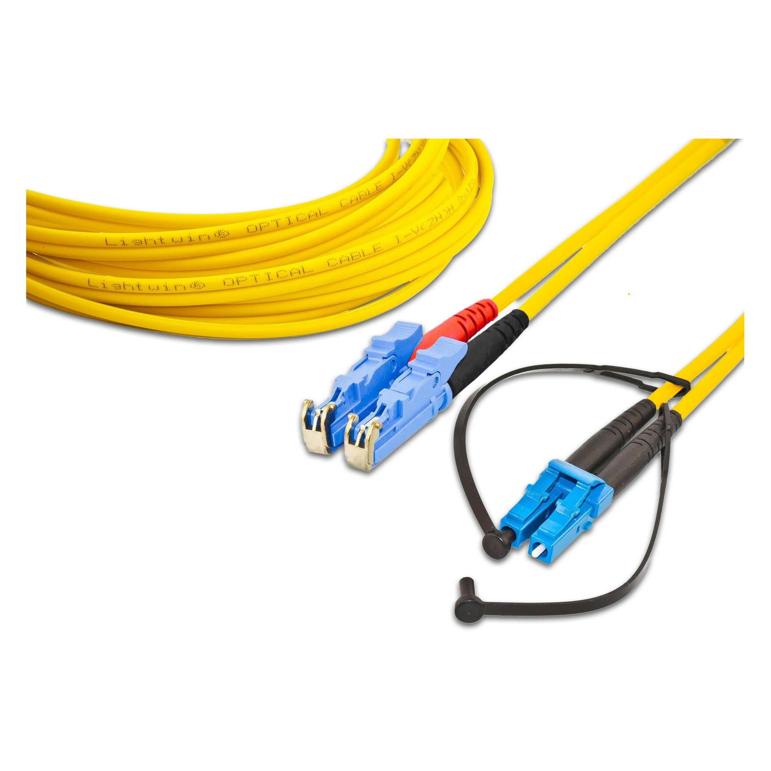 Lightwin LWL-Patchkabel LSH-LC, Singlemode, Duplex, 1m (1 m) (LDP-09 LSH-LC 1.0)