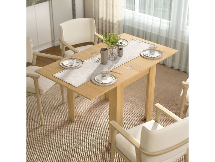 HOMCOM Table Extensible Moderne 70/140x80cm Cuisine Salle à Manger