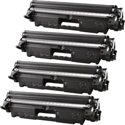 4 Kompatible Toner ersetzt Canon 2169C002 051H Multipack schwarz