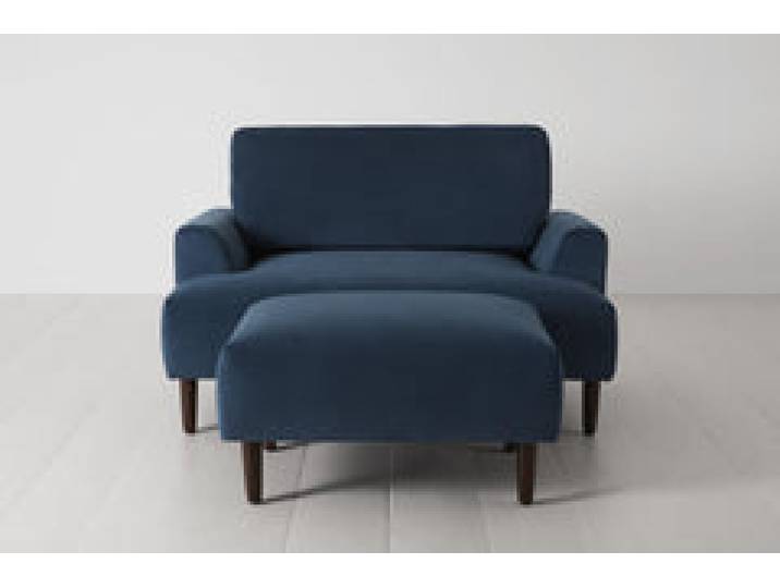 Chaiselongue Model 05, Blaugrün