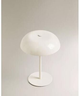 Uplift Picks Rechargeable Mushroom Touch Table Lamp With Three Color Dimmable Bedside Lighting white