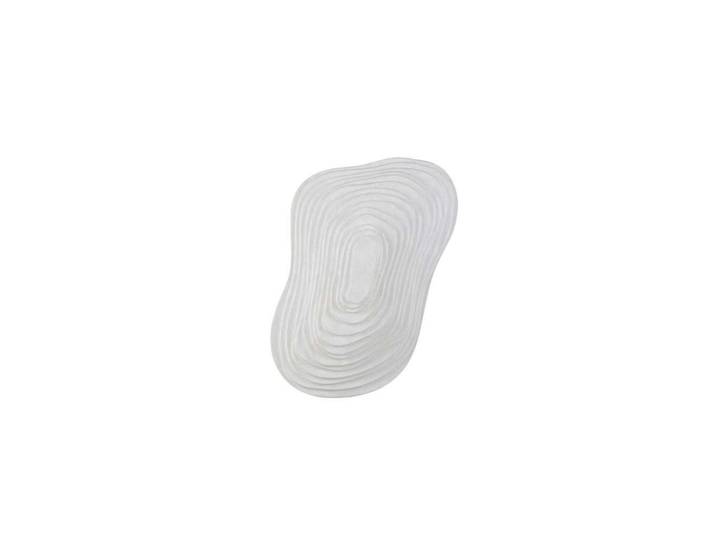 Applique murale Nebulis S, blanche, hauteur 58 cm, soie - Forestier - Salon / séjour - Design - Tissu / textile - Avec abat-jour