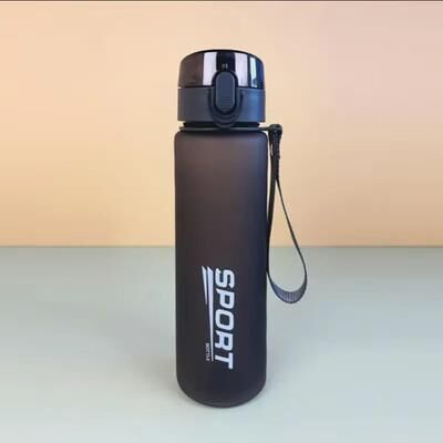 Inspired Finds BPA Free Leak Proof Sports Water Bottle Portable Travel & Hiking Drink Bottle 400ml 560ml new Black Sport 400ml