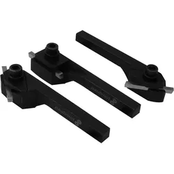 Mini-Drehmeißel-Set mit HSS-Einsätzen, 3-teilig, 8 mm