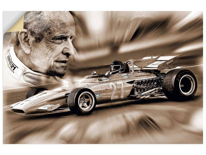Artland Die belgische Legende Jacky Ickx Funsport 1 Stk. tlg. als Alubild, Leinwandbild, Poster, Wandaufkleber in verschied. Grössen