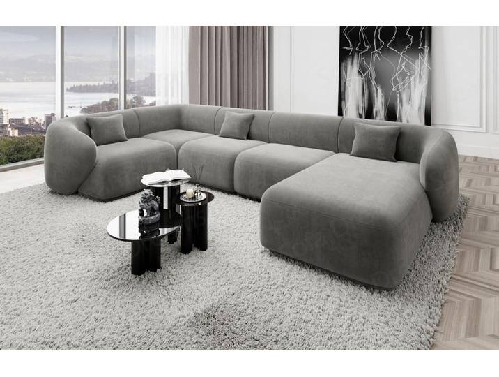 Couchlandschaft Marbella U-Form in Stoff