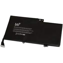 BTI NP03043XL-PR-BTI (3 Zellen, 3400 mAh), Notebook Akku, Schwarz