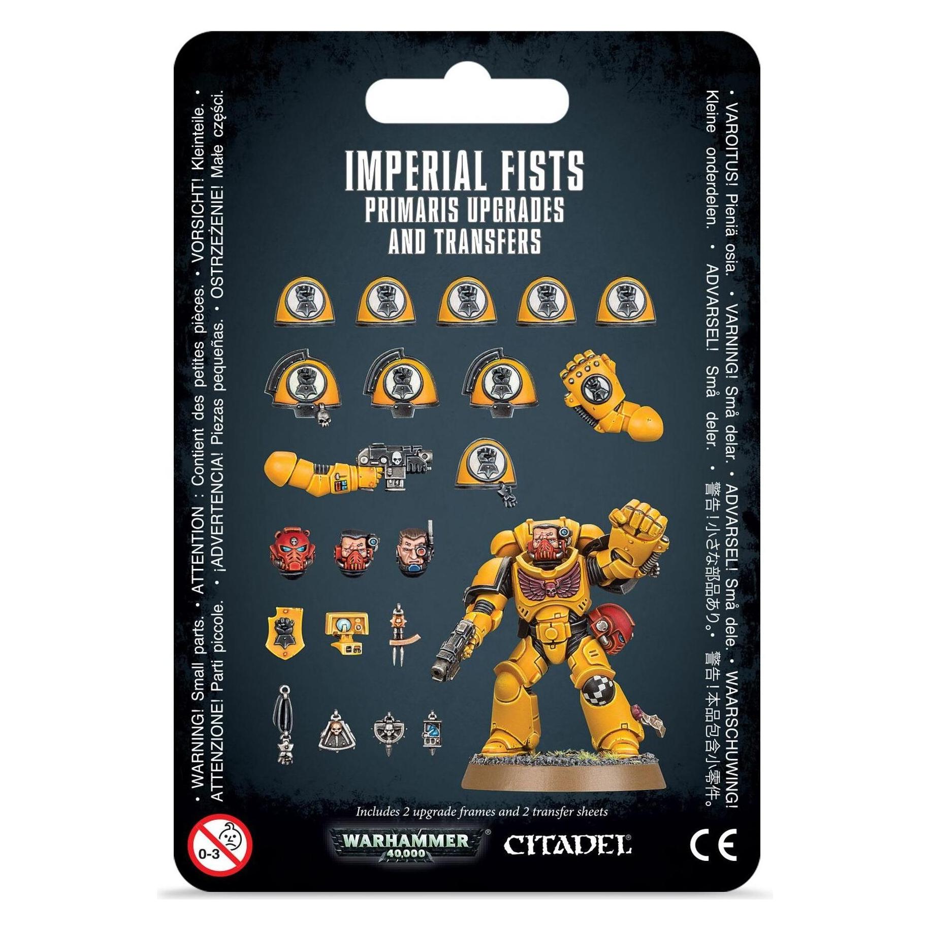 Games Workshop Imperial Fists Primaris Upgrades and Decals (Kunststoff) (55-26)