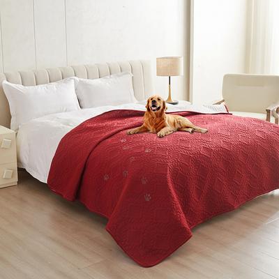 Shop Station Waterproof Dog Bed Cover Non Slip Pet Furniture Protector Blanket For Beds & Couches red 30x70in