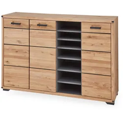 Schuhschrank HARPER ILEBO (BHT 160x107x41 cm) - braun - BHT 160x107x41 cm