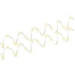 Goobay 2x 20er LED-Silberdraht-Lichterkette, inkl. Timer