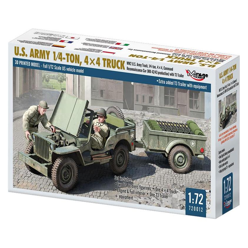 Mirage Hobby U.S. ARMY 1??4??TON, 4×4 TRUCK (720012)