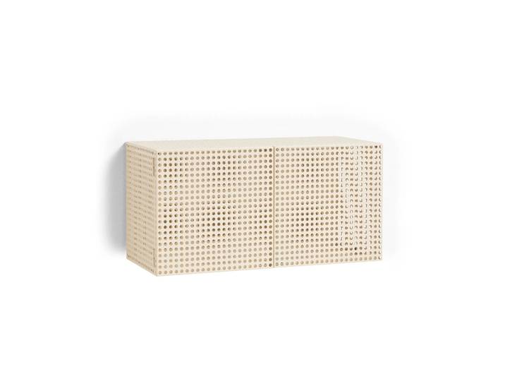 HAY Armoire murale Perforated Cabinet small Eggshell