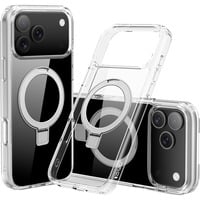 StyleShell SHOCKFlex mit Standfunktion, Handyhülle transparent, iPhone 17 Pro / iPhone 18 Pro, kompatibel mit MagSafe