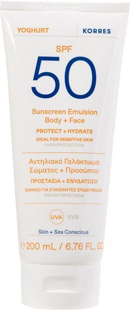Korres Yoghurt Face & Body Sunscreen SPF 50 200ml