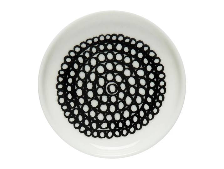 Marimekko Plat Siirtolapuutarha 8,5 cm Noir-blanc