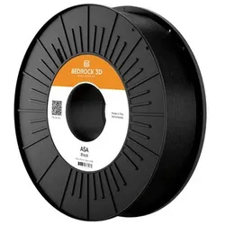 Bedrock 3D ASA-4208b075 ASA Black 2.85 mm 750 g Filament ASA 2.85 mm 750 g Schw (ASA, 2.85 mm, 750 g), 3D Filament, Schwarz