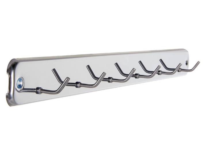 Metall Hakenleiste mit Schrauben 6 Haken