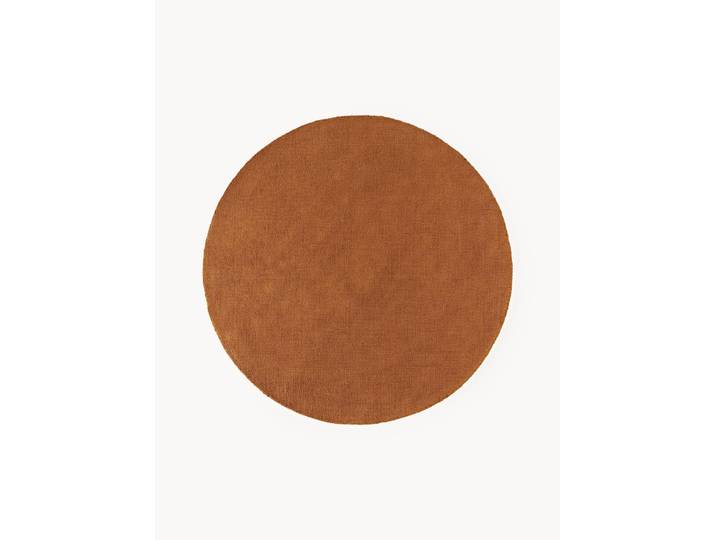 Tapis rond en coton tissé main Lora