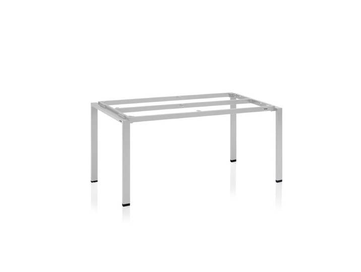 Kettler Float Tischgestell Aluminium - Aluminium silber , 160 × 95 Tischbein mit Höhenausgleich