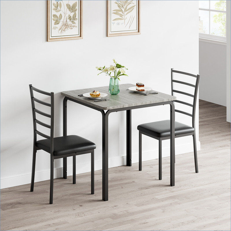 Blue Elephant 2 - Person Dining Set Gray 2