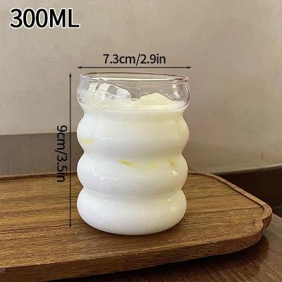 Uplifted Finds INS Ripple Glass Tumbler High Performance Heat Resistant Drinking Glasses For Coffee & Cocktails s5 300 Ml