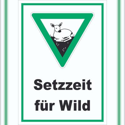 HB-Druck Setzzeit für Wild Schild A5 (148x210mm)