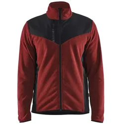 Strickjacke "5942" - XL - rostrot/schwarz