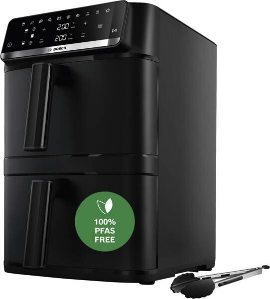 Bosch Serie 6 MAFD661B7 Eigenständig Heißluftfritteuse 12 l 2800 W (Schwarz)