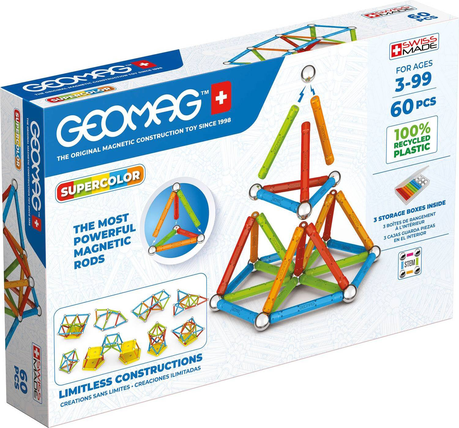 Geomag Magnetische bouwstenen - 384 stuks