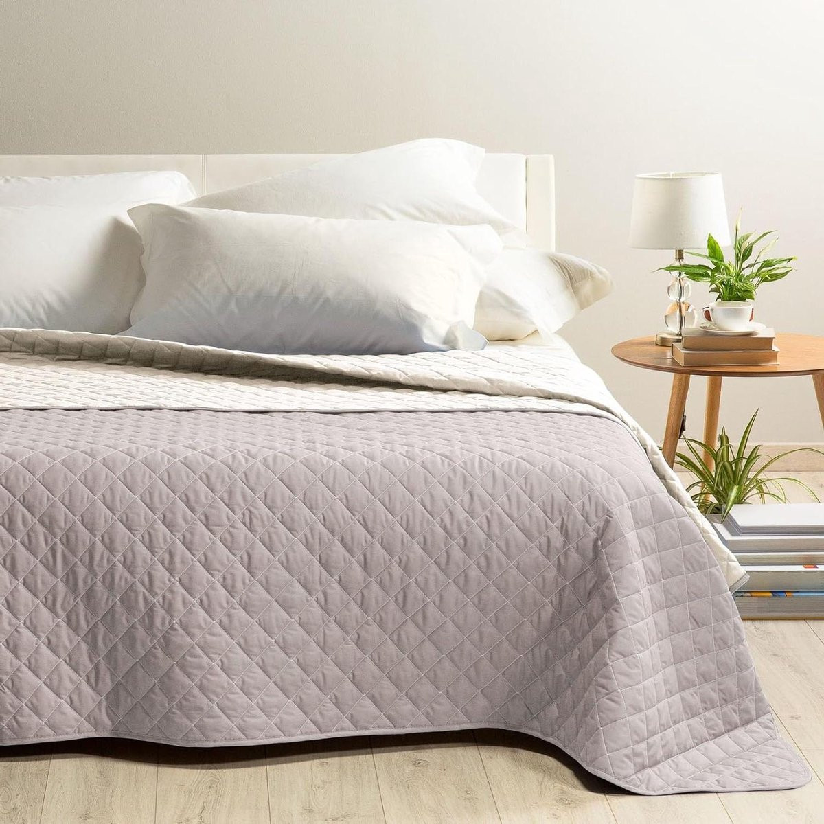 Gewatteerde sprei Bordeaux voor volwassenen