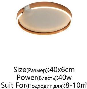 Uplifted Goods Modern LED Ceiling Light In Rose Gold White Or Black For Indoor Home Lighting b Rose Gold 40cm warm Light