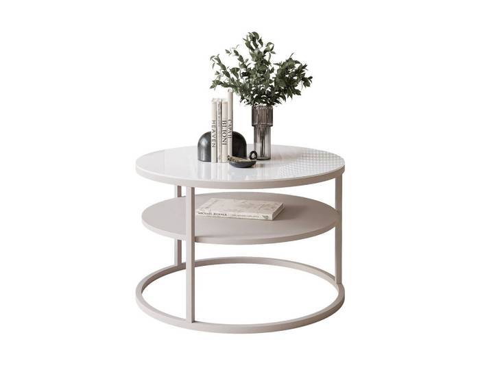 COUCHTISCH CIRI GLAS KASCHMIR mit Regal