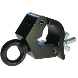 Doughty T57206 Hanging Clamp - 340kg, schwarz - Half Coupler mit Ringmutter M12