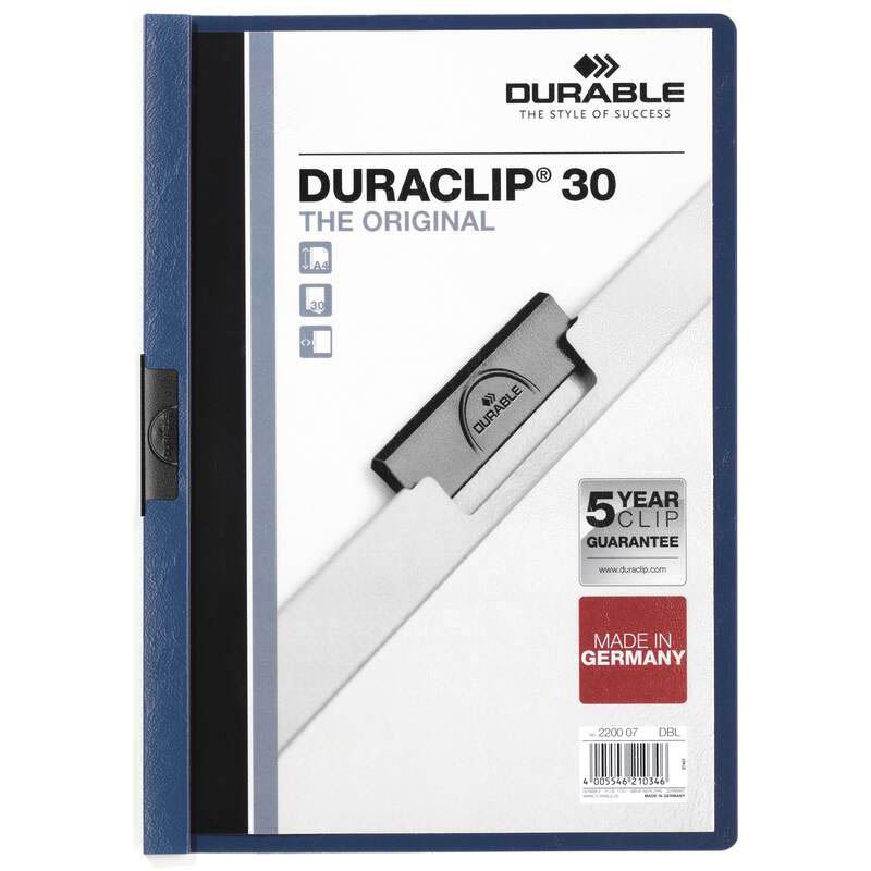 DURABLE 5 Klemmhefter DURACLIP dunkelblau