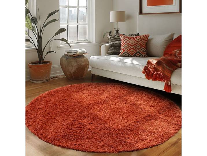 Tapis Salon Shaggy - Mylan - Terra - 160 cm - 100% Polypropylène - CARPETTEX