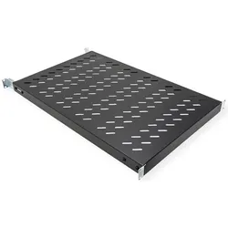 Value 19"-Fachboden, 1HE, tiefenvar., T, Serverschrank Zubehör, Schwarz