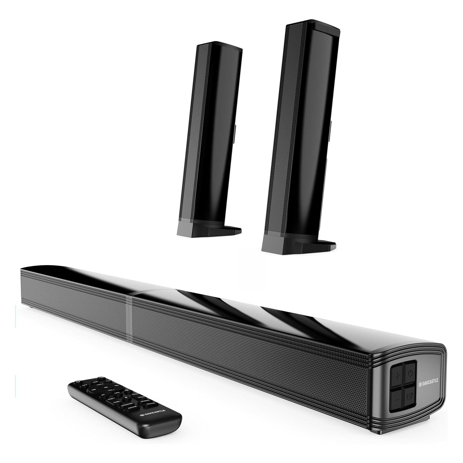 Oakcastle SB80 Bluetooth Split Soundbar - Schwarz (120 W) (PEROAK1000003021)