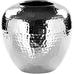 Vase LOSONE gehämmert (DH 20x20 cm) - silber - DH 20x20 cm